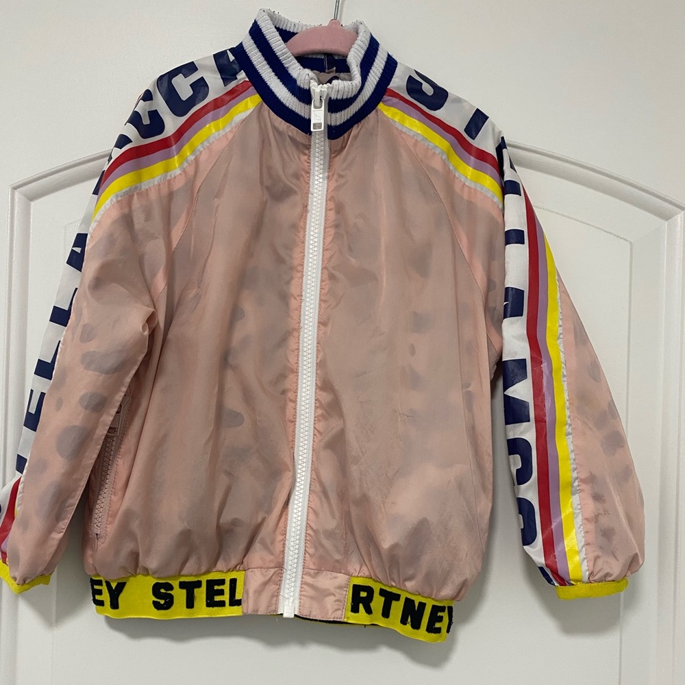 Little girl Stella McCarthy reversible windbreaker jacket